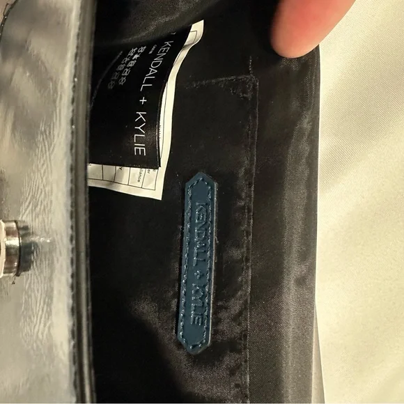 Kendall & Kylie Shiny Dark Blue Crossbody Bag - Picture 6 of 7